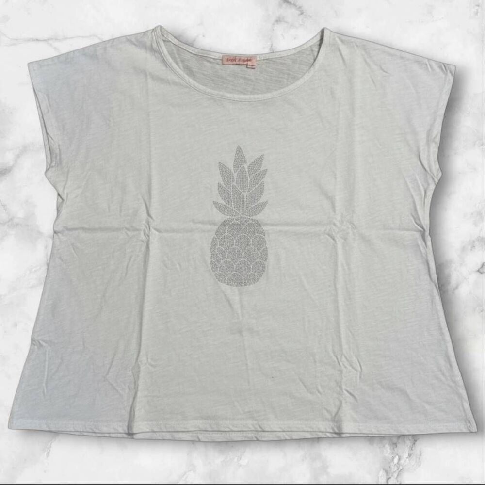 Fresh Produce Pineapple White Shirt One Size